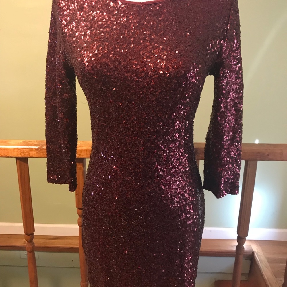 2 Times Host Pick All Over Sequin Tfnc Dress - image 3